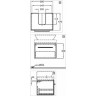 Тумба под раковину GEBERIT SILK Y816061000 60 см
